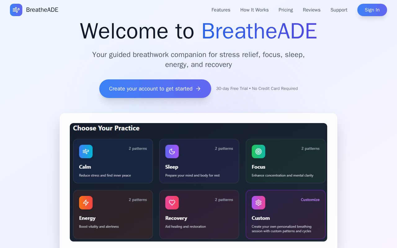 Preview of BreatheADE