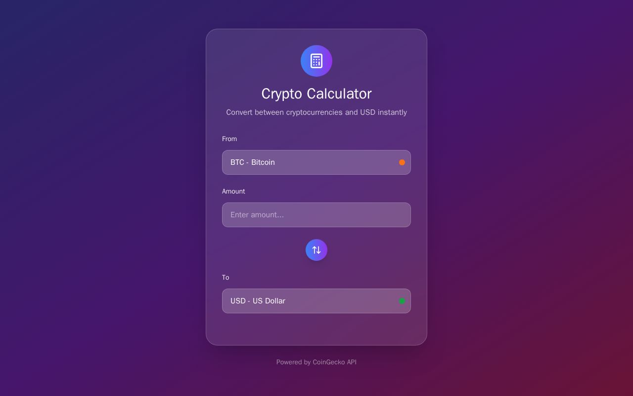 Preview of Crypto Swap