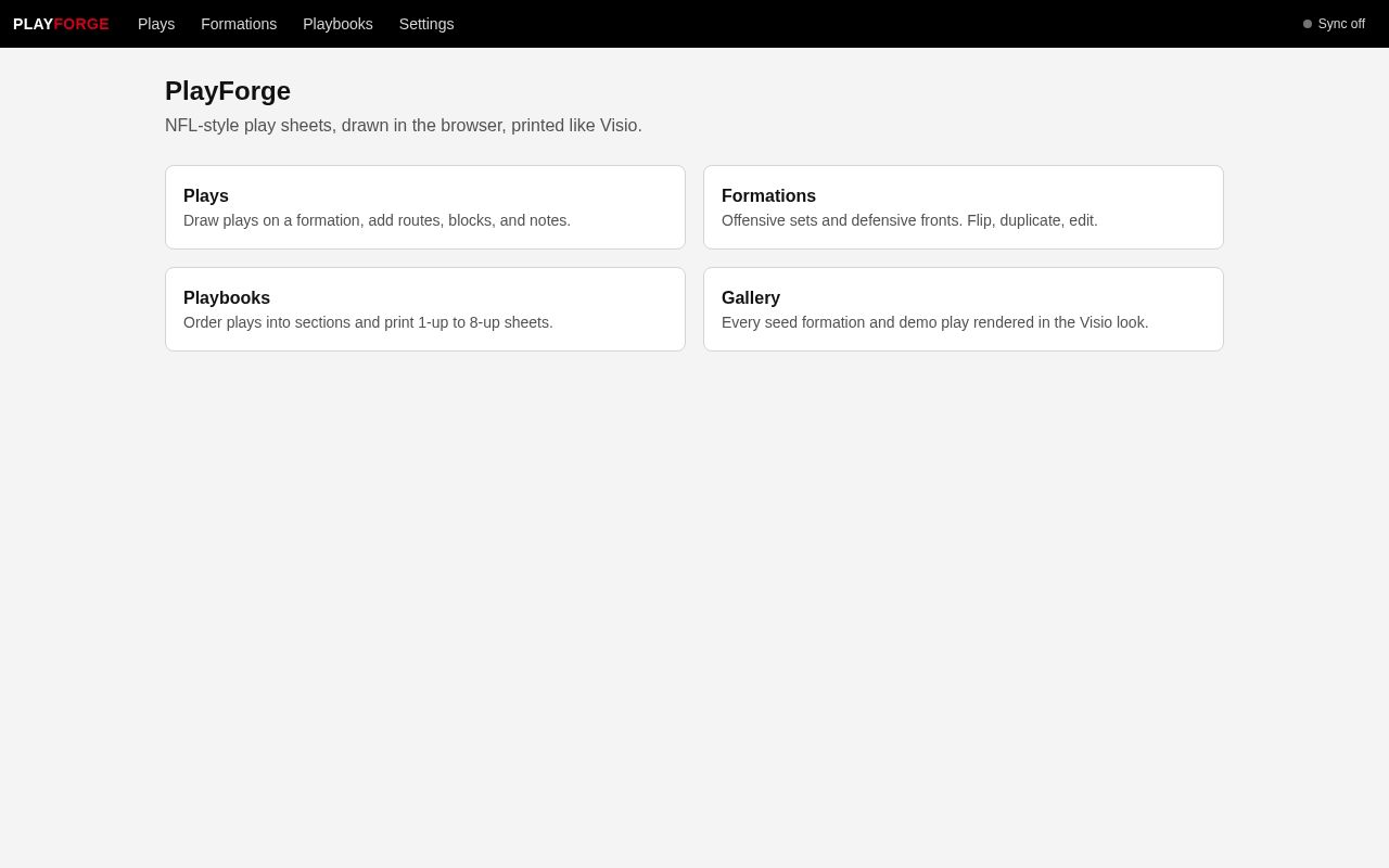 Preview of PlayForge