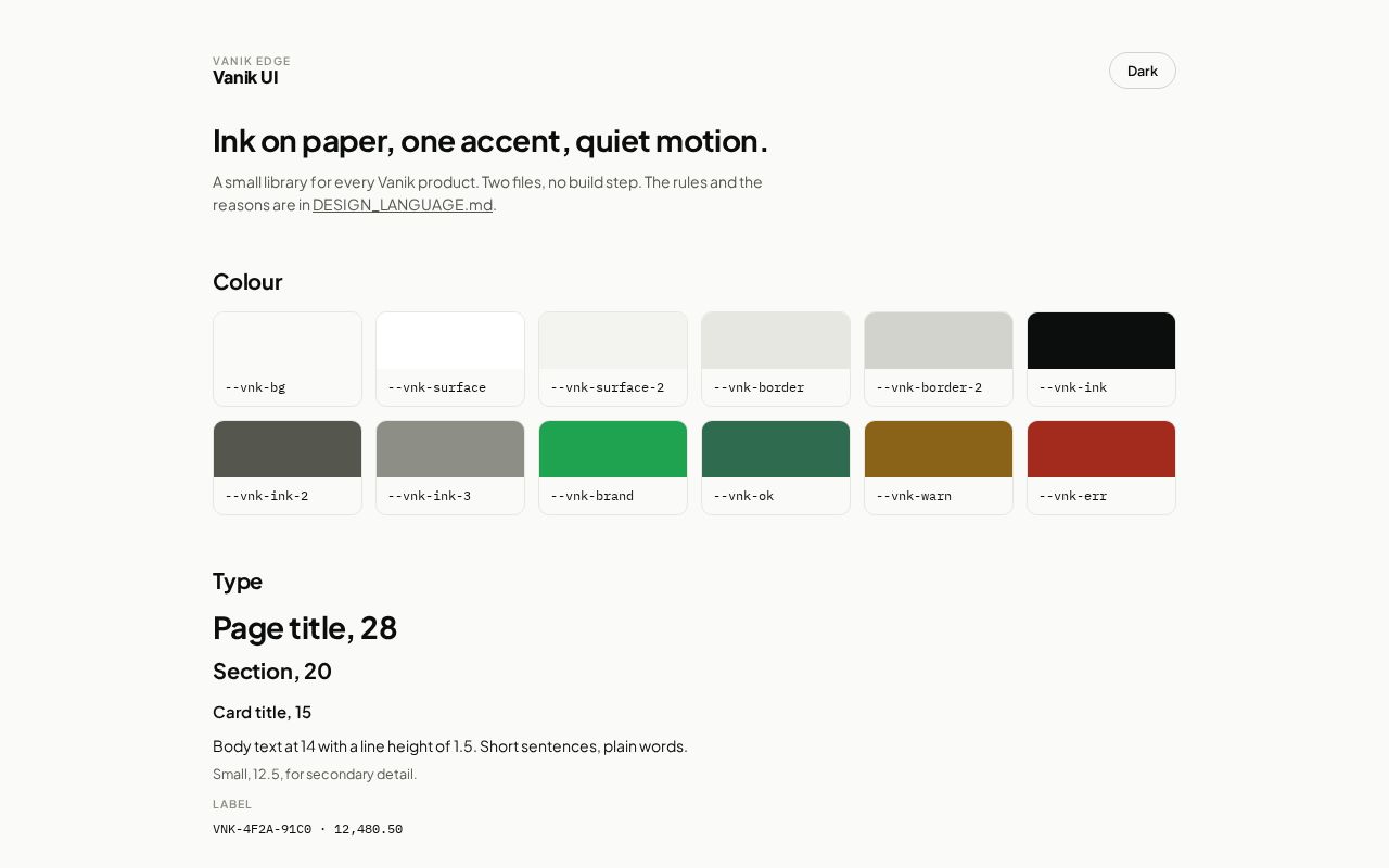 Preview of Vanik Ui