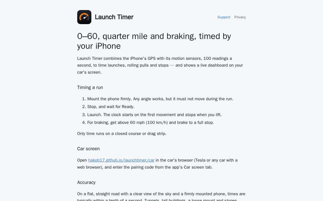 Preview of Launch Timer