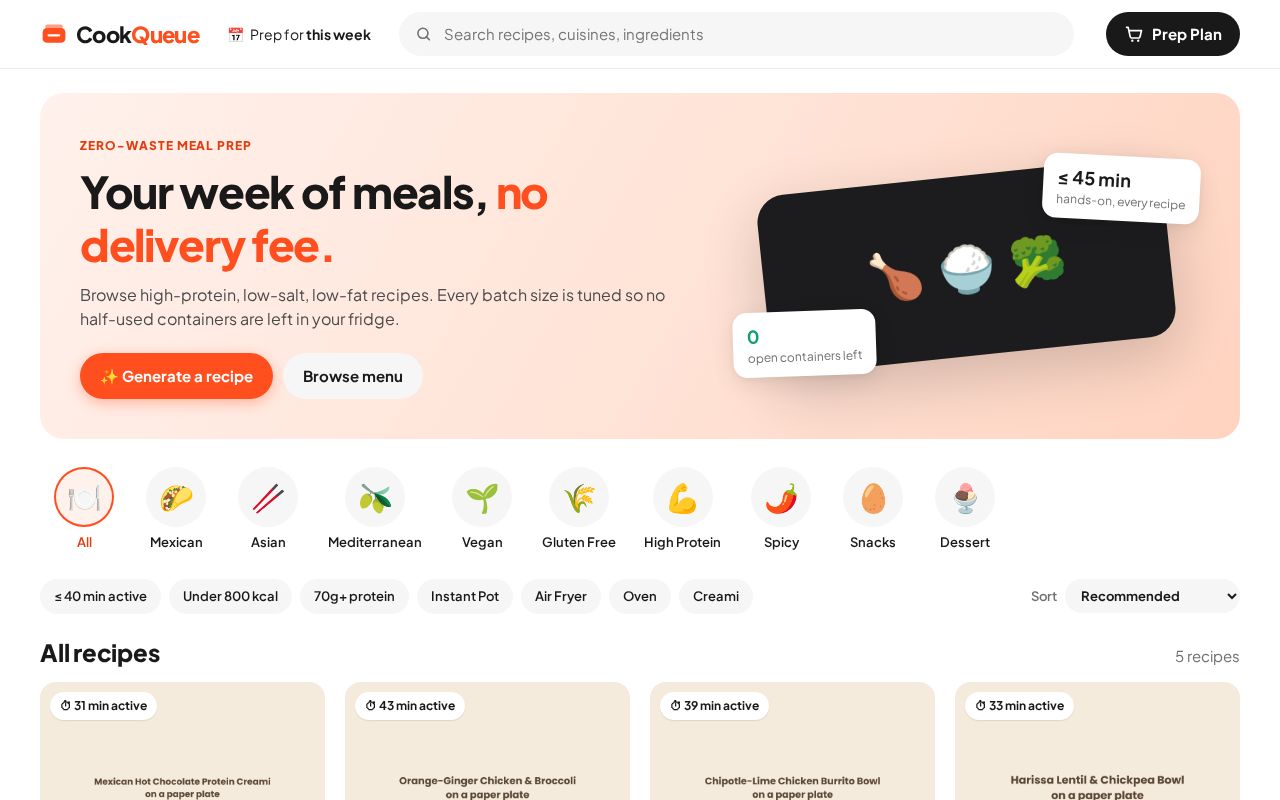 Preview of Cookqueue