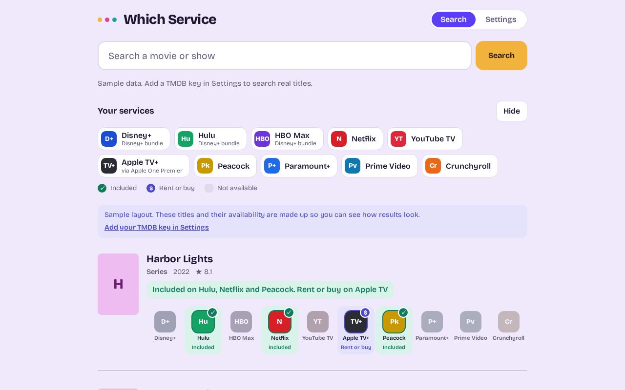 Preview of Which Service