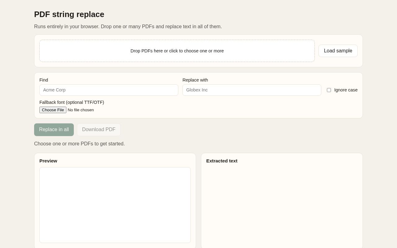 Preview of Pdf String Replacer