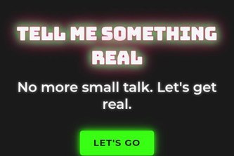 Preview of Tell Me Something Real