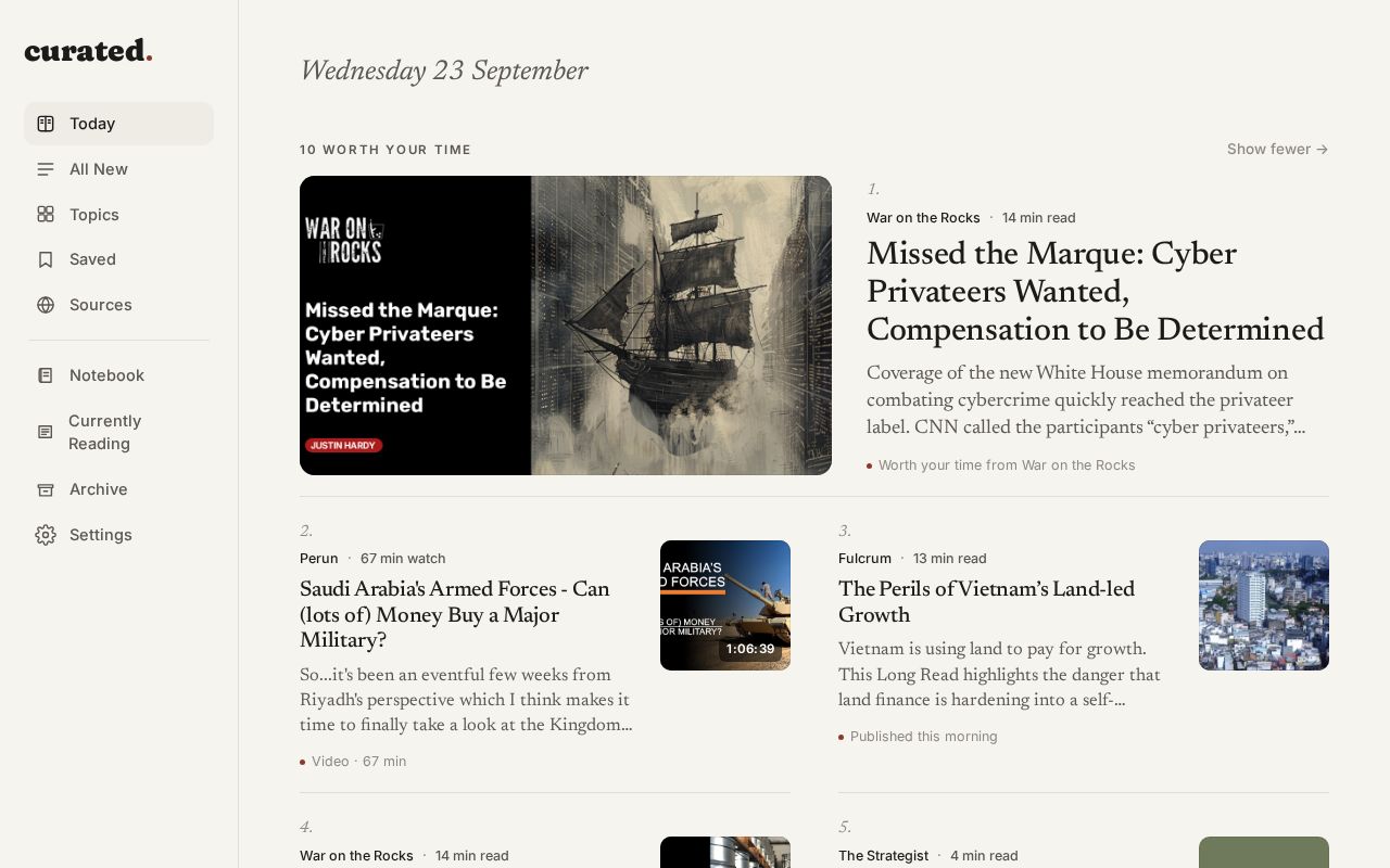 Preview of Curated