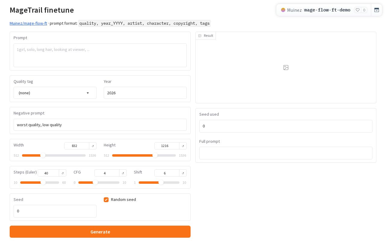 Preview of MageTrail finetune