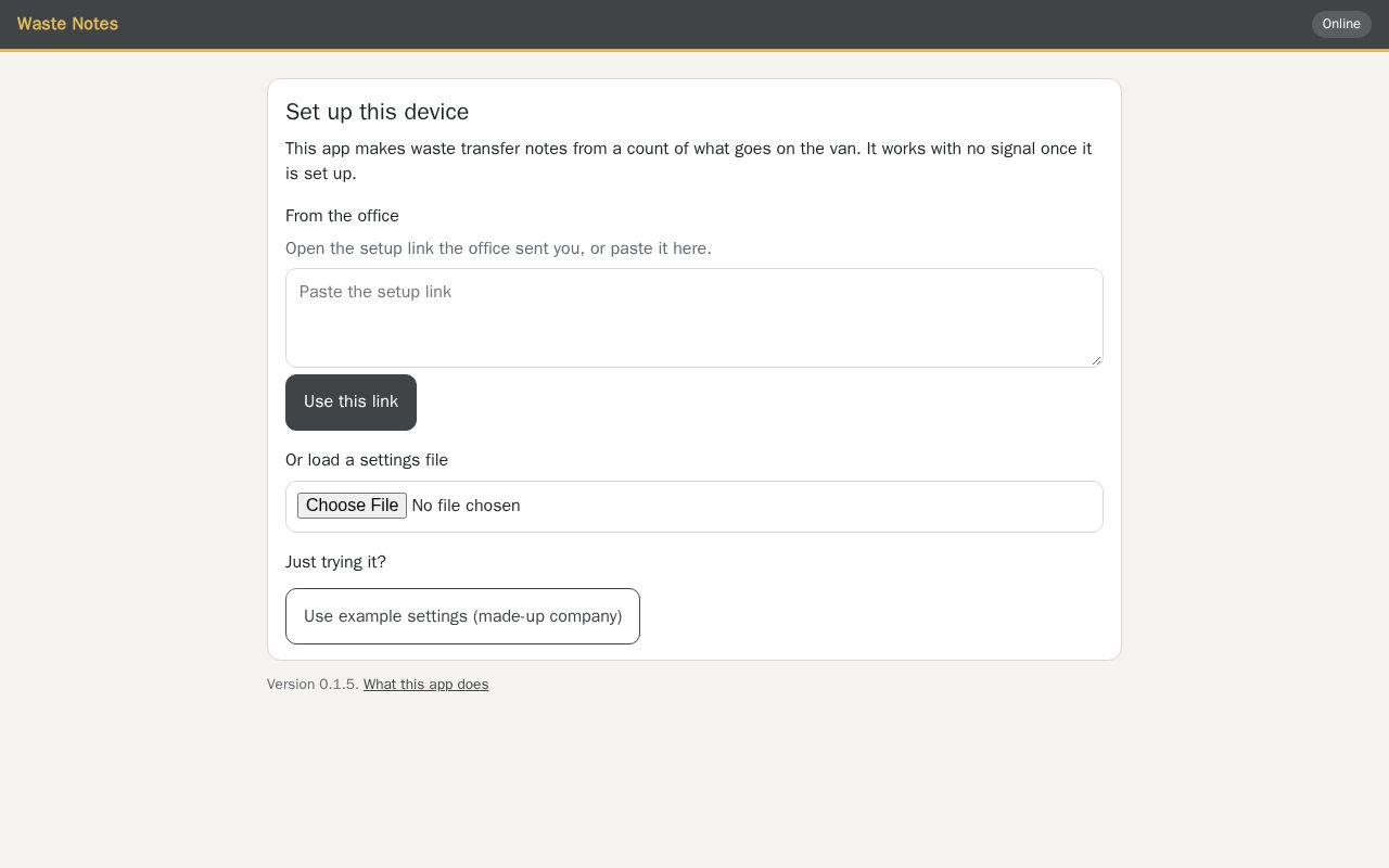 Preview of Waste Notes