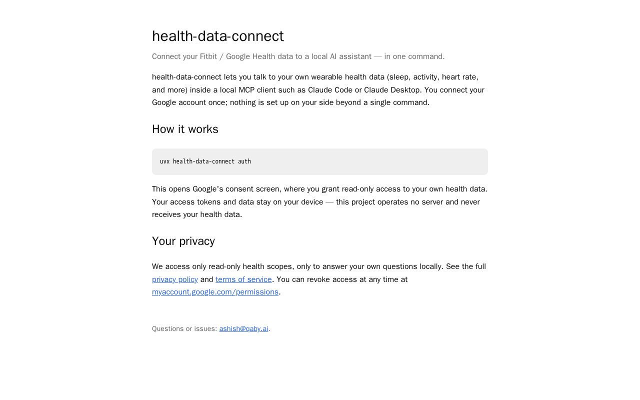 Preview of Health Data Connect
