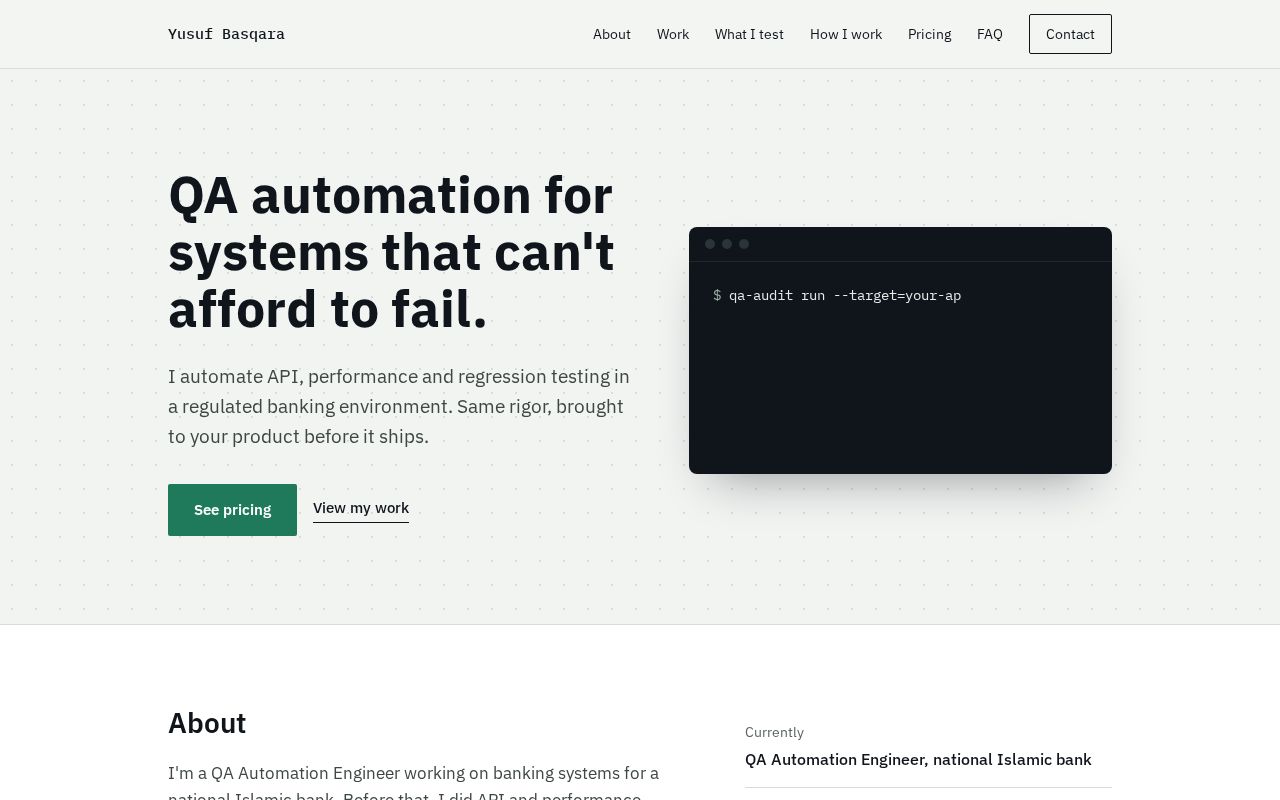 Preview of Yusufbasqara Github Io