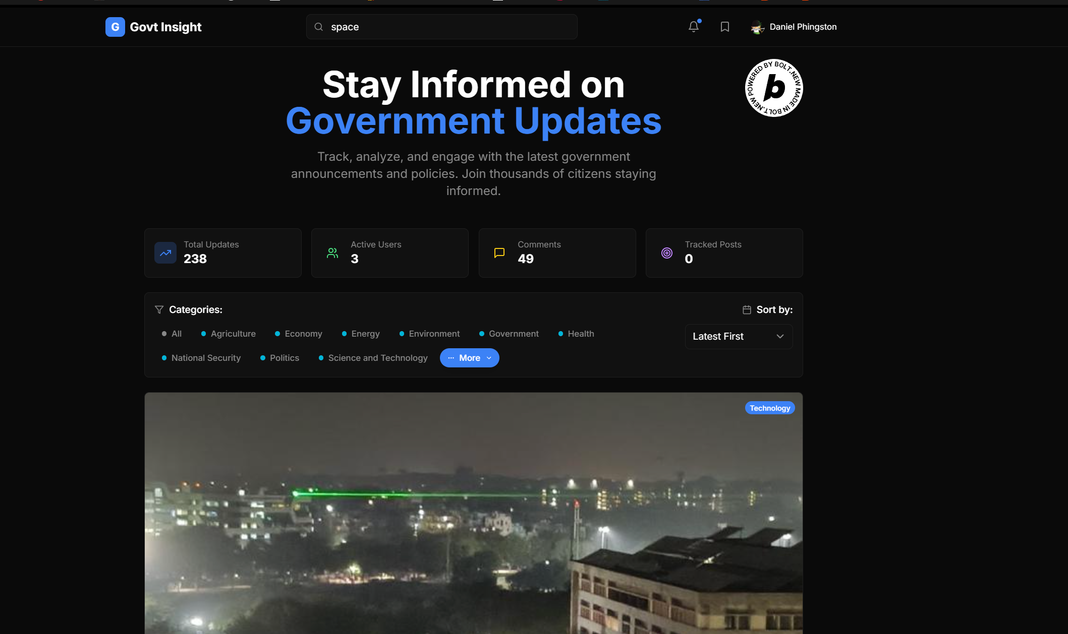 Preview of Govt Inisght