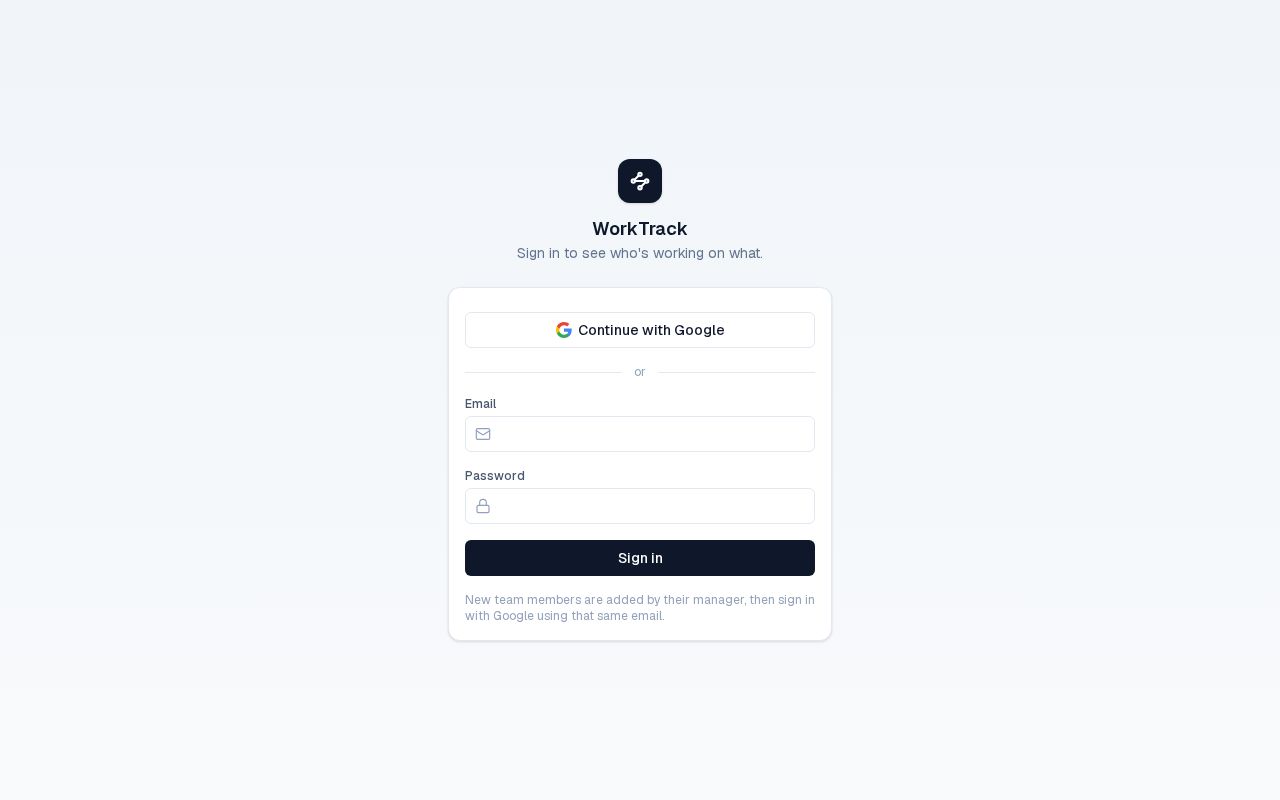Preview of Worktrack