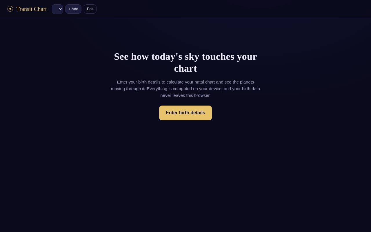 Preview of Transit Chart