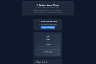 Preview of Motion Music Player