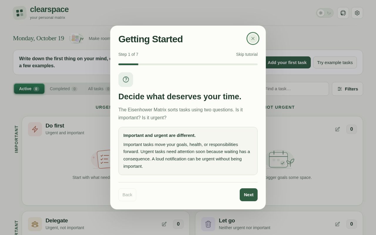 Preview of Clearspace Matrix