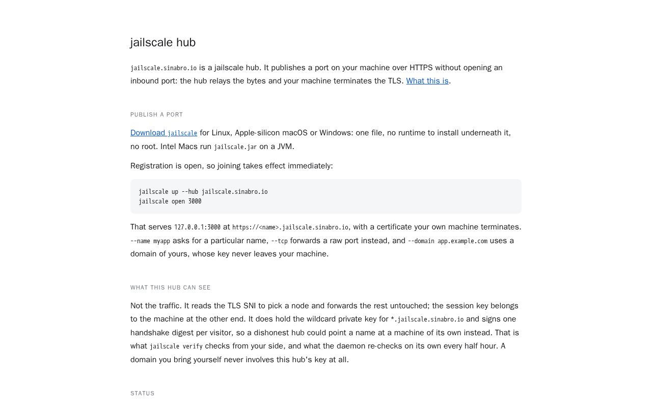 Preview of Jailscale