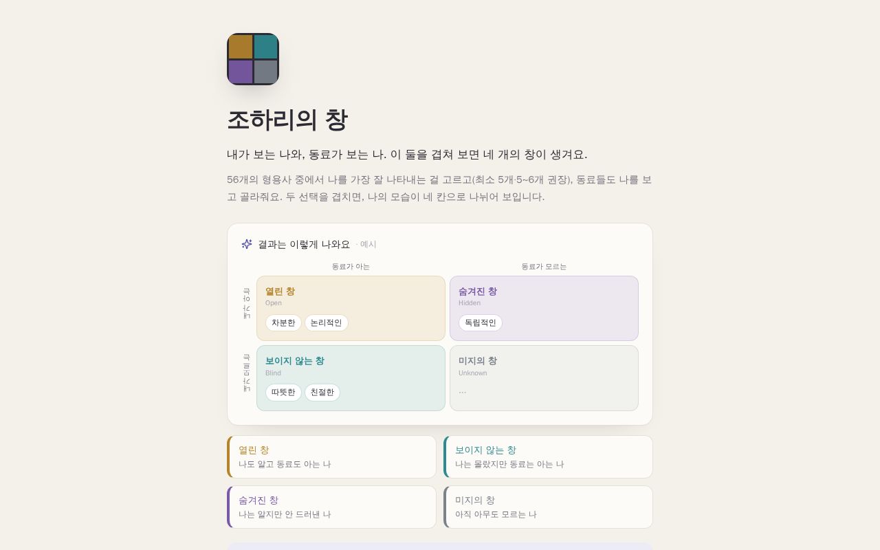 Preview of Johari App