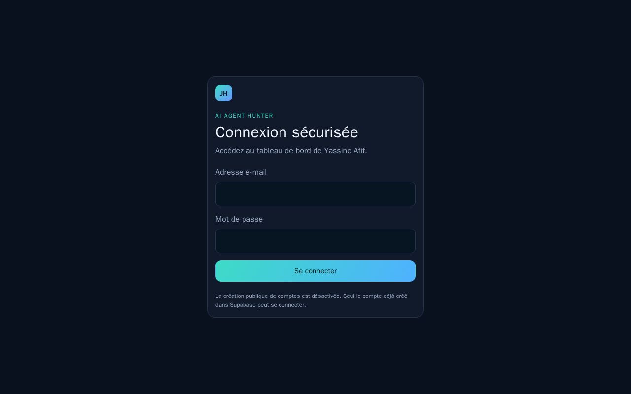 Preview of Job Hunter Control