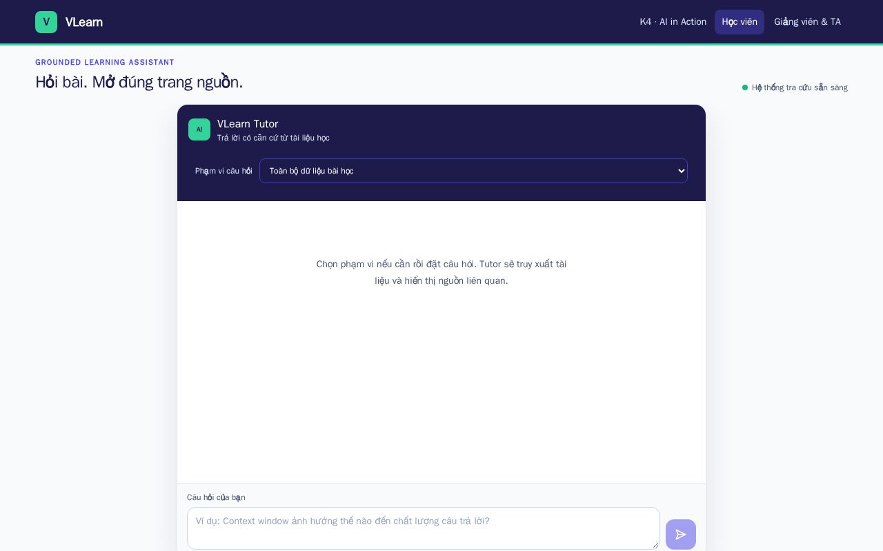 Preview of VLearn Grounded Tutor