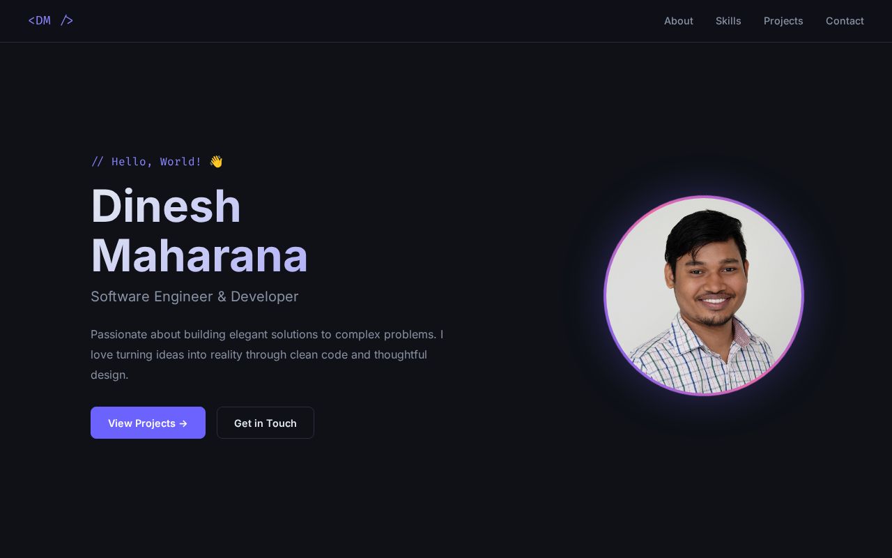 Preview of Dinesh317 Github Io