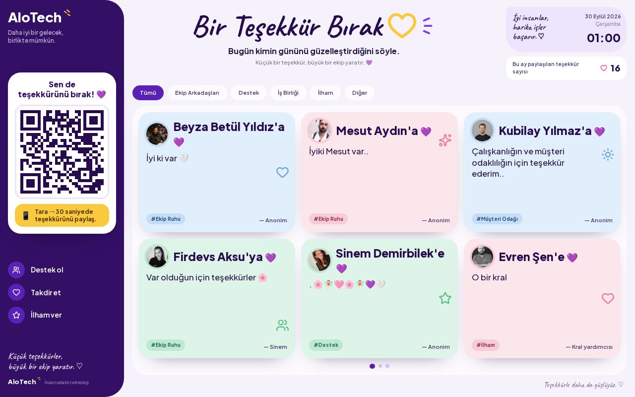 Preview of Tesekkur Panosu