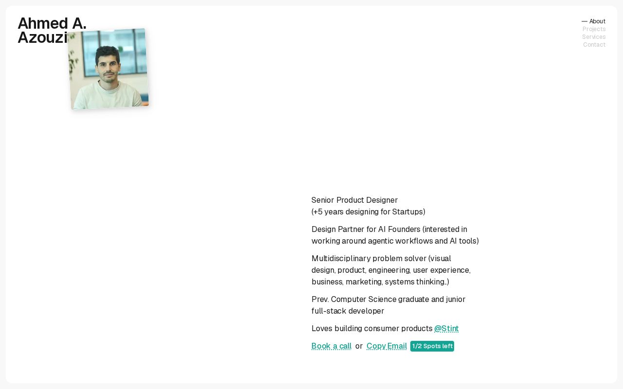 Preview of Azouzi Design Website