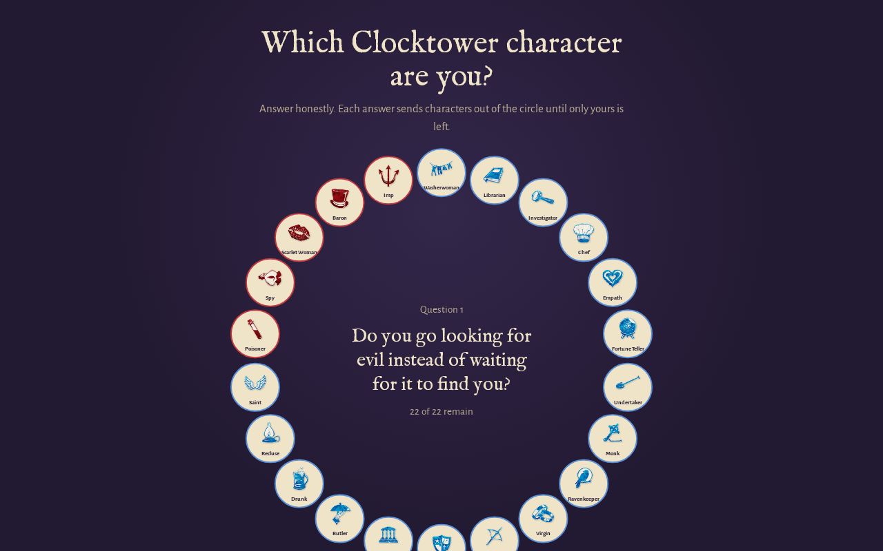 Preview of Clocktower Daily Hunt