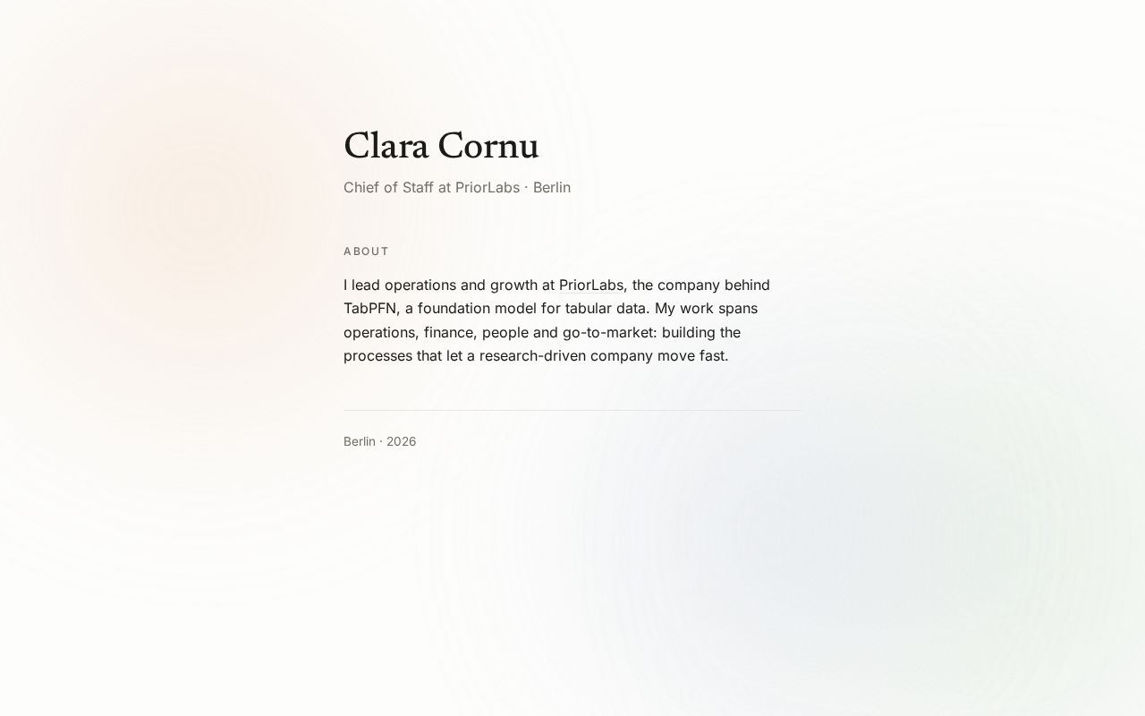 Preview of Personal website