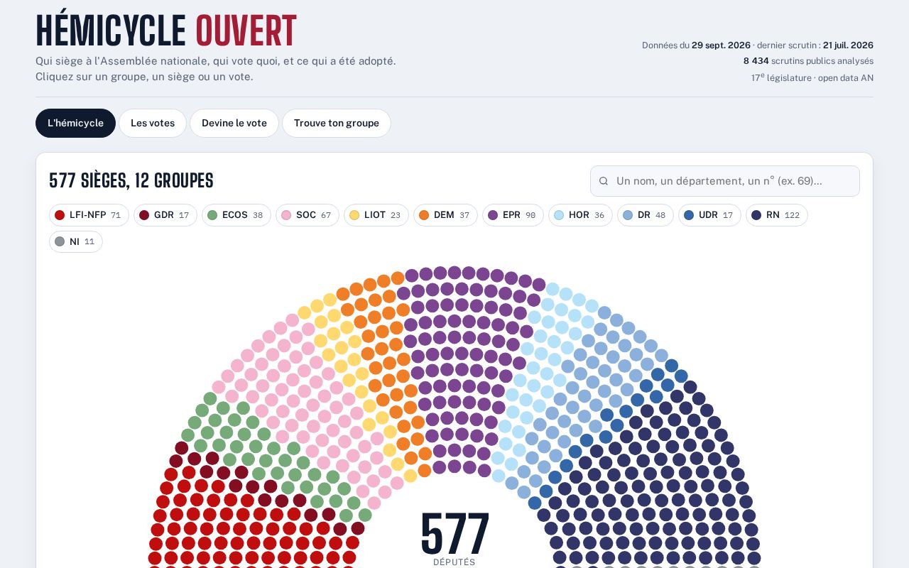 Preview of Hemicycle Ouvert