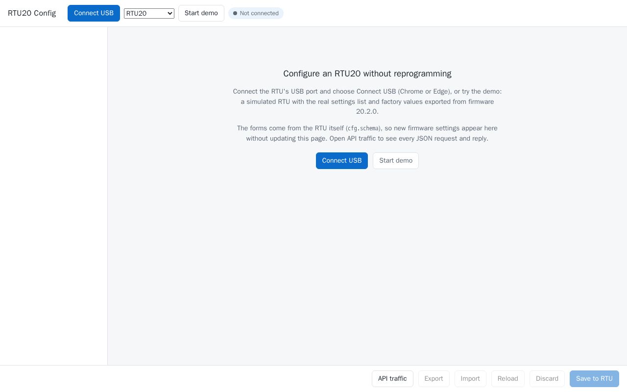 Preview of RTU20 Config