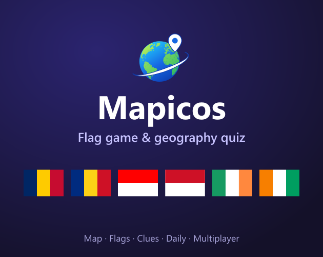 Preview of Mapicos — Flag Game & Geography Quiz