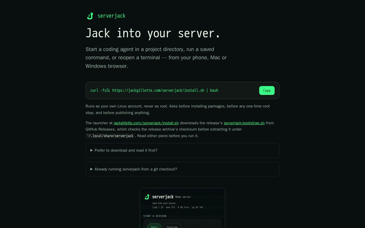 Preview of Serverjack