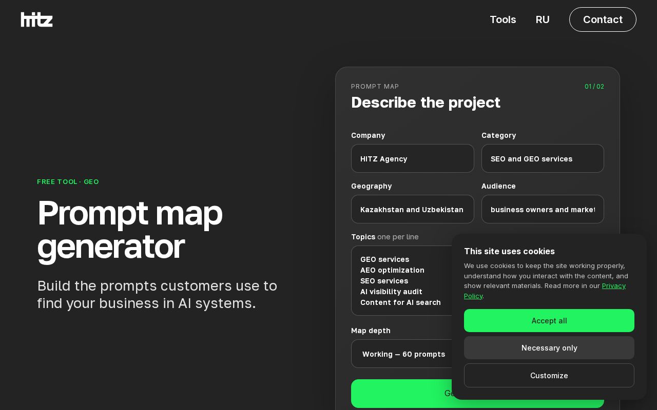 Preview of Geo Prompt Map