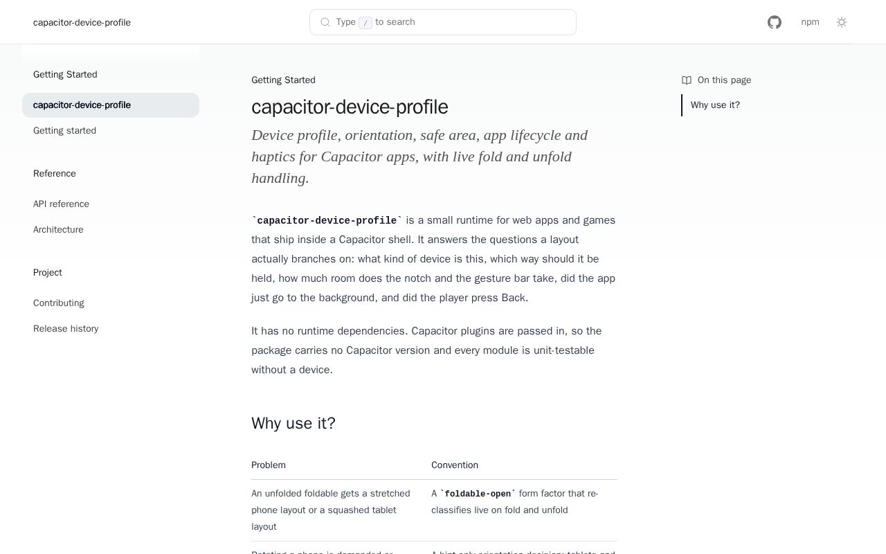 Preview of Capacitor Device Profile