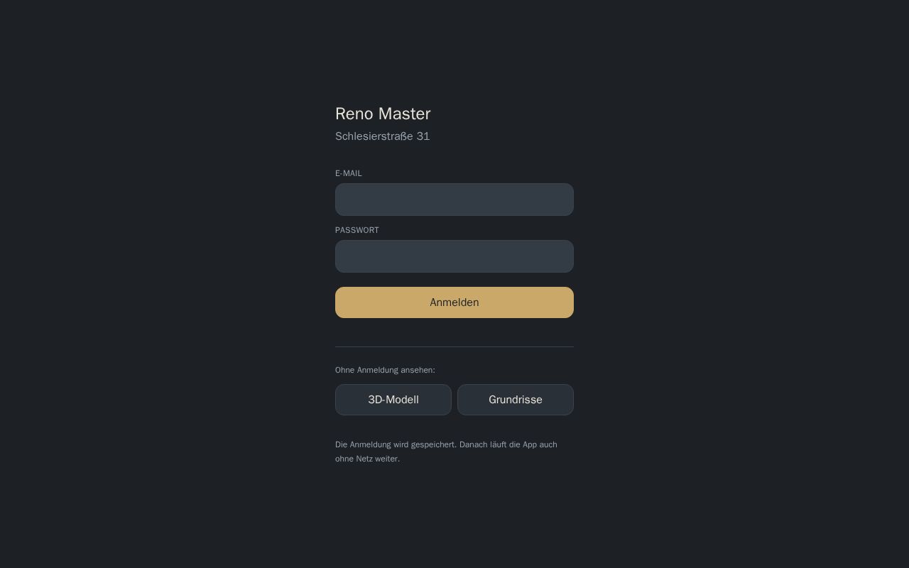 Preview of a planner for a renovation project