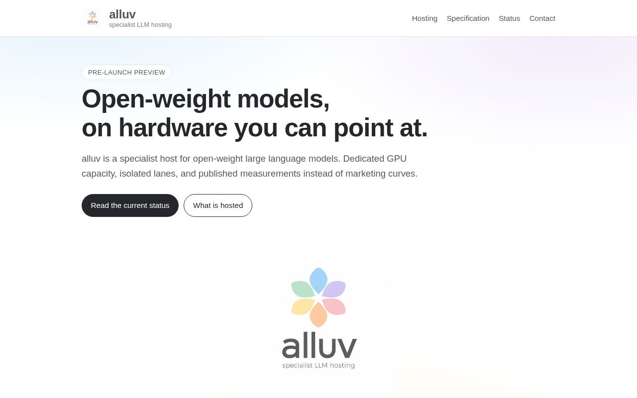Preview of Alluv Website