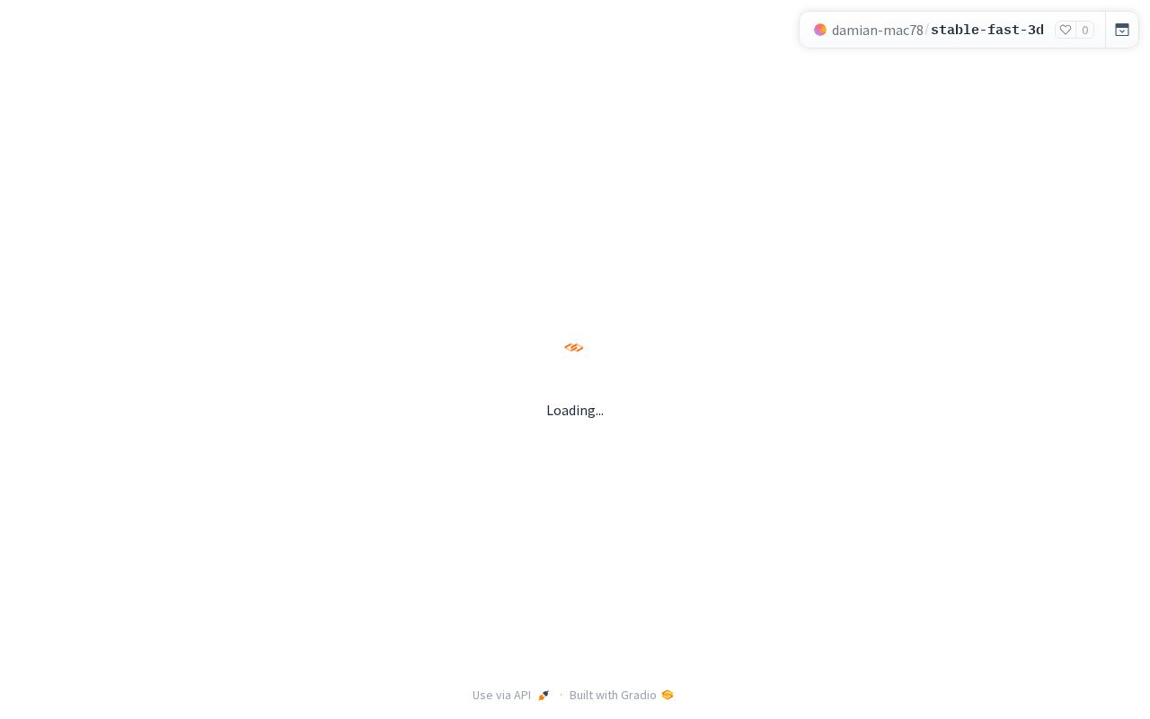 Preview of Stable Fast 3D