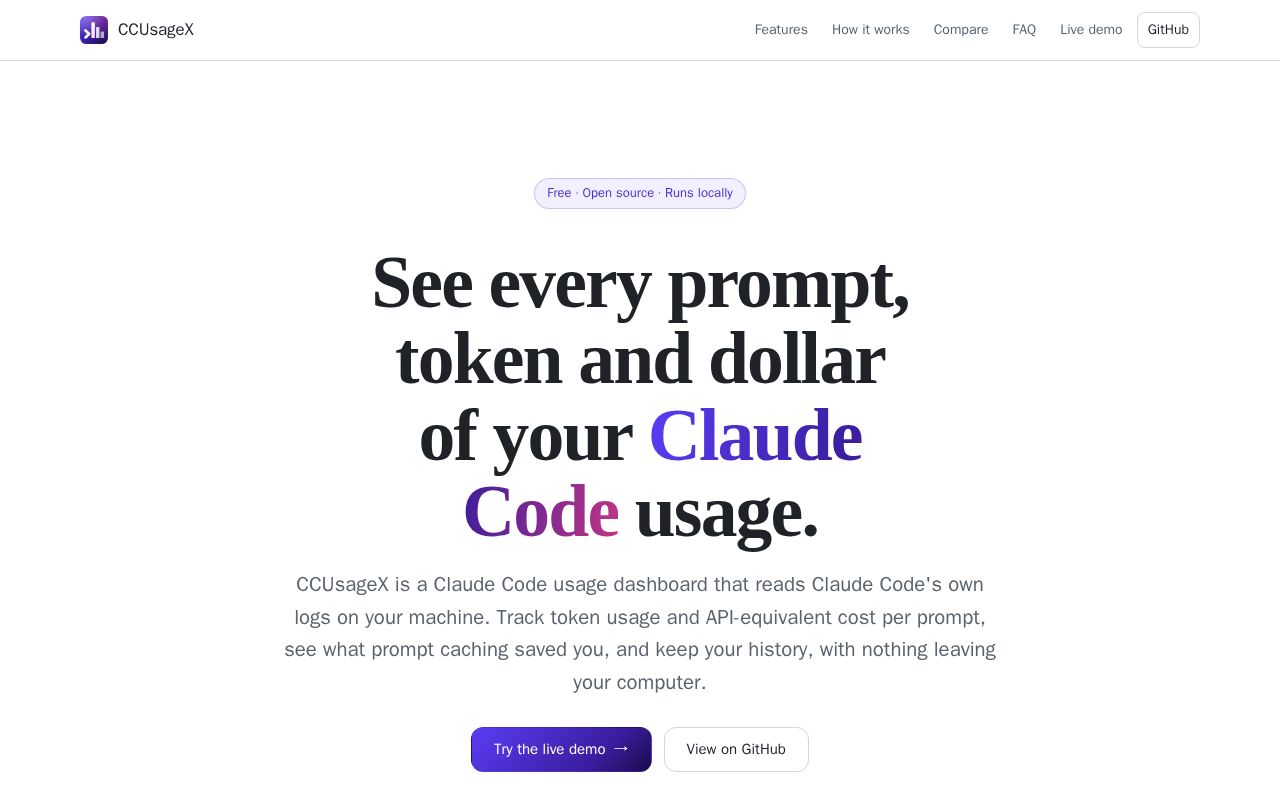 Preview of CCUsageX