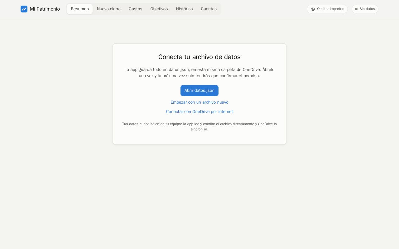 Preview of Mi Patrimonio Web