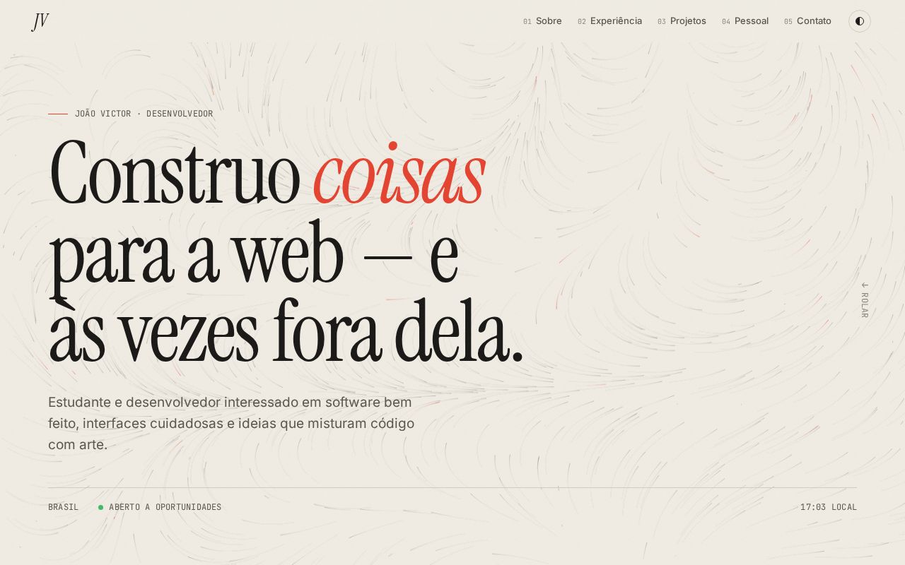 Preview of Portfolio pessoal