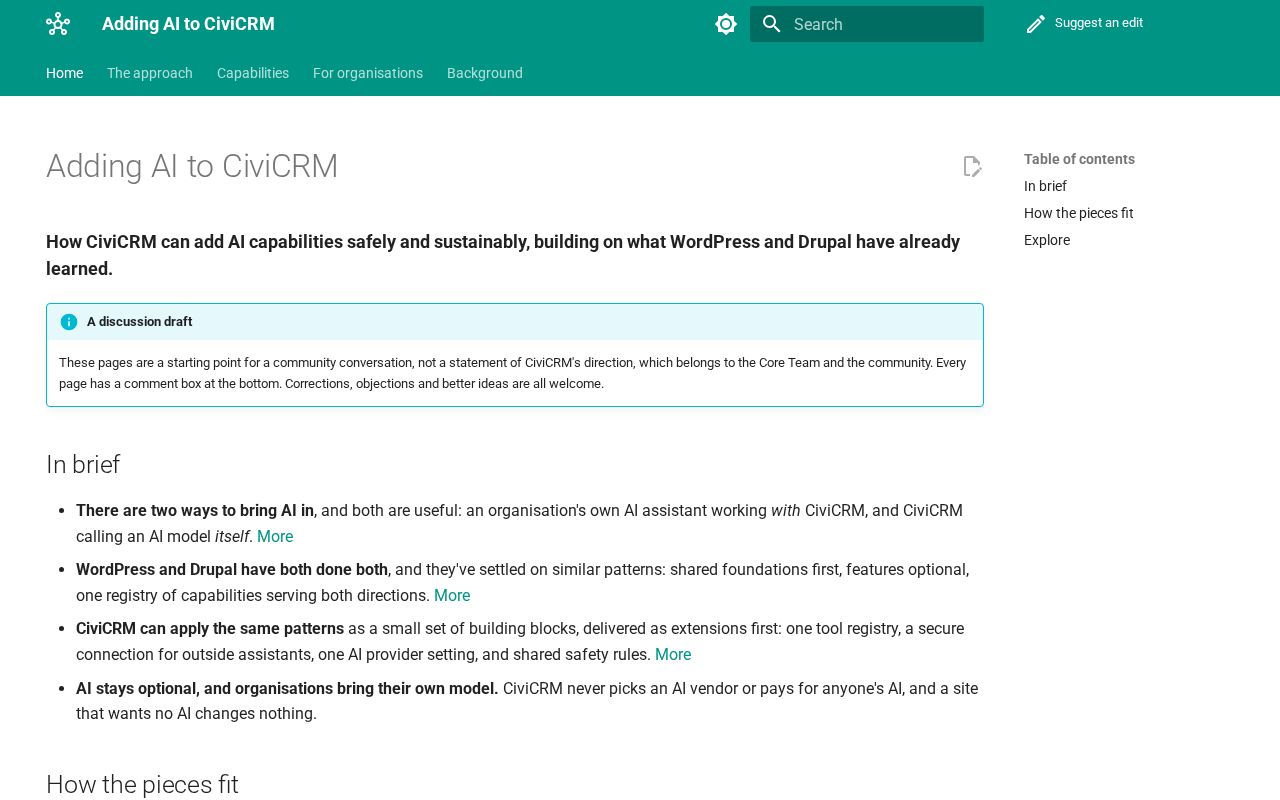 Preview of Adding Ai To Civicrm