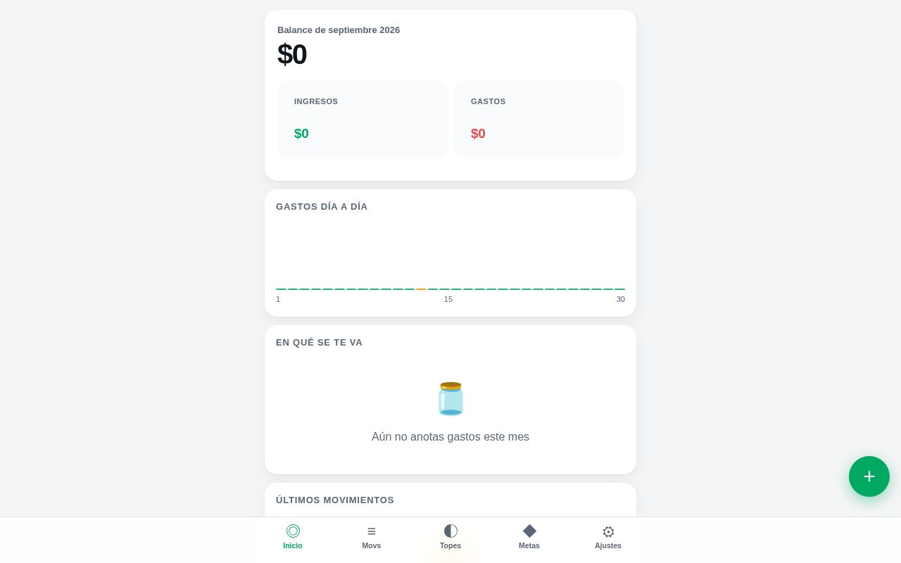 Preview of Platita - app de finanzas personales