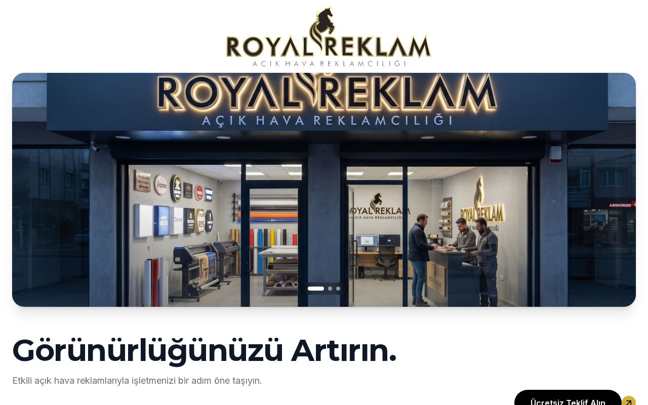 Preview of Royalreklamsamsun Com