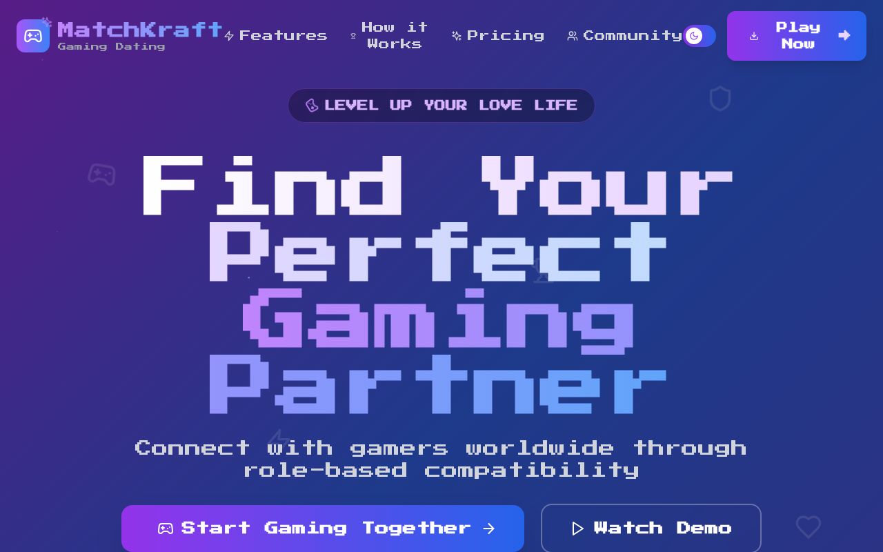 Preview of MatchKraft: Massive Multiplayer Online Dating Arena