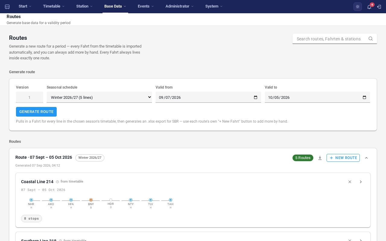 Preview of Base Data Provisioning