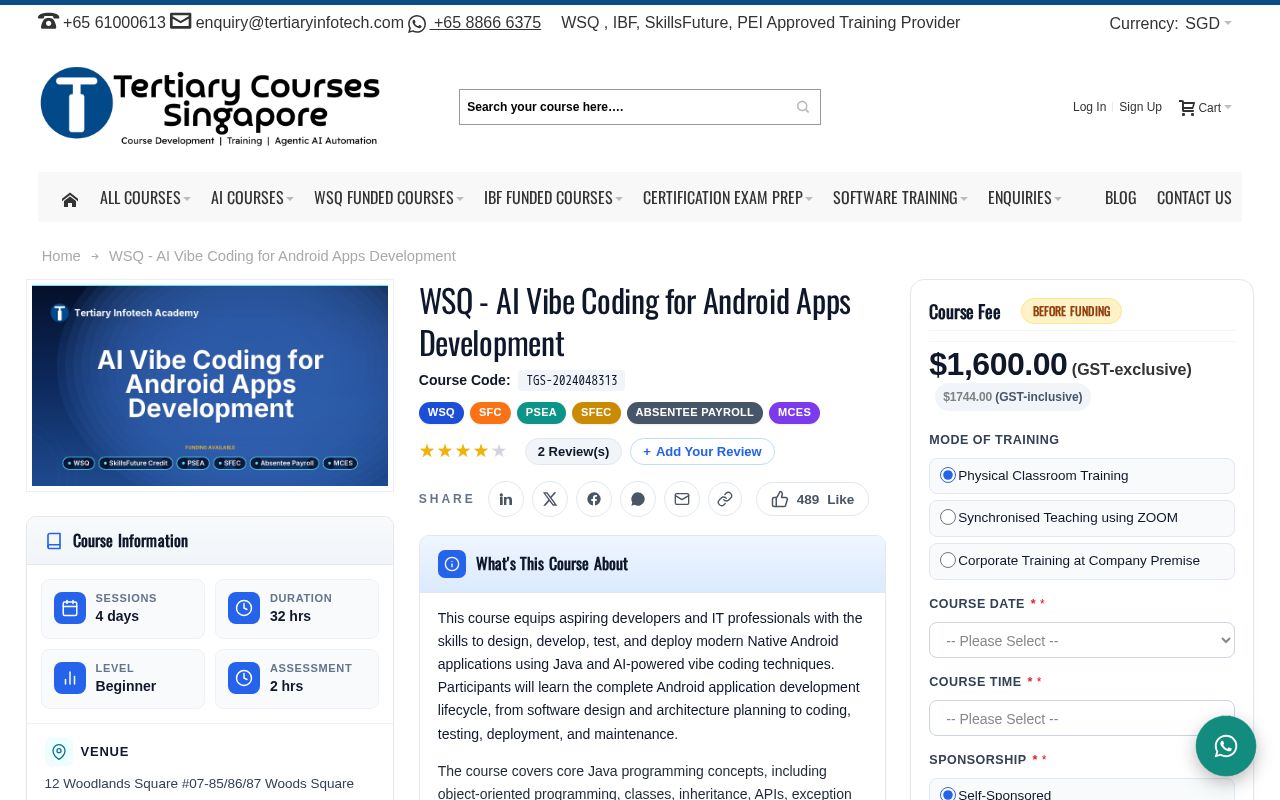 Preview of TGS 2024048313 AI Vibe Coding For Android Apps Development