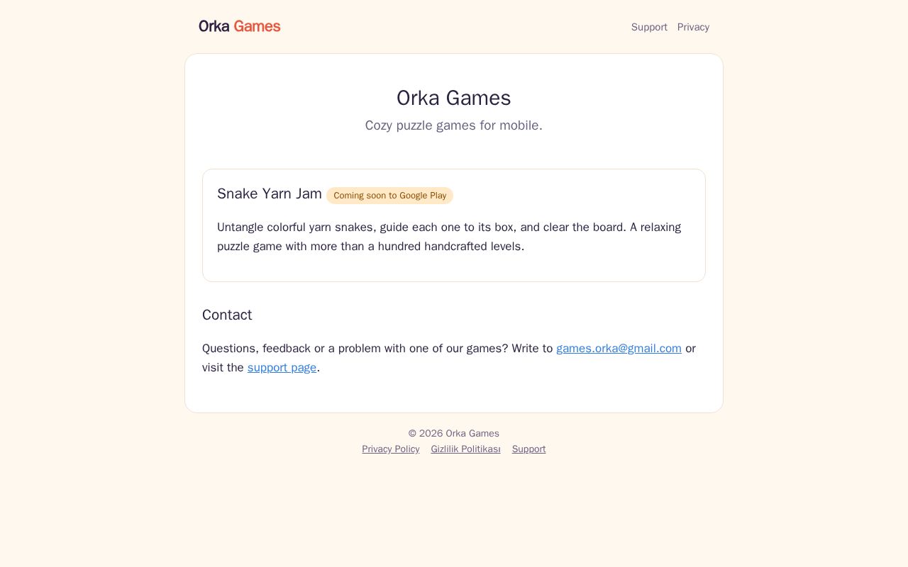 Preview of Orka Games Github Io