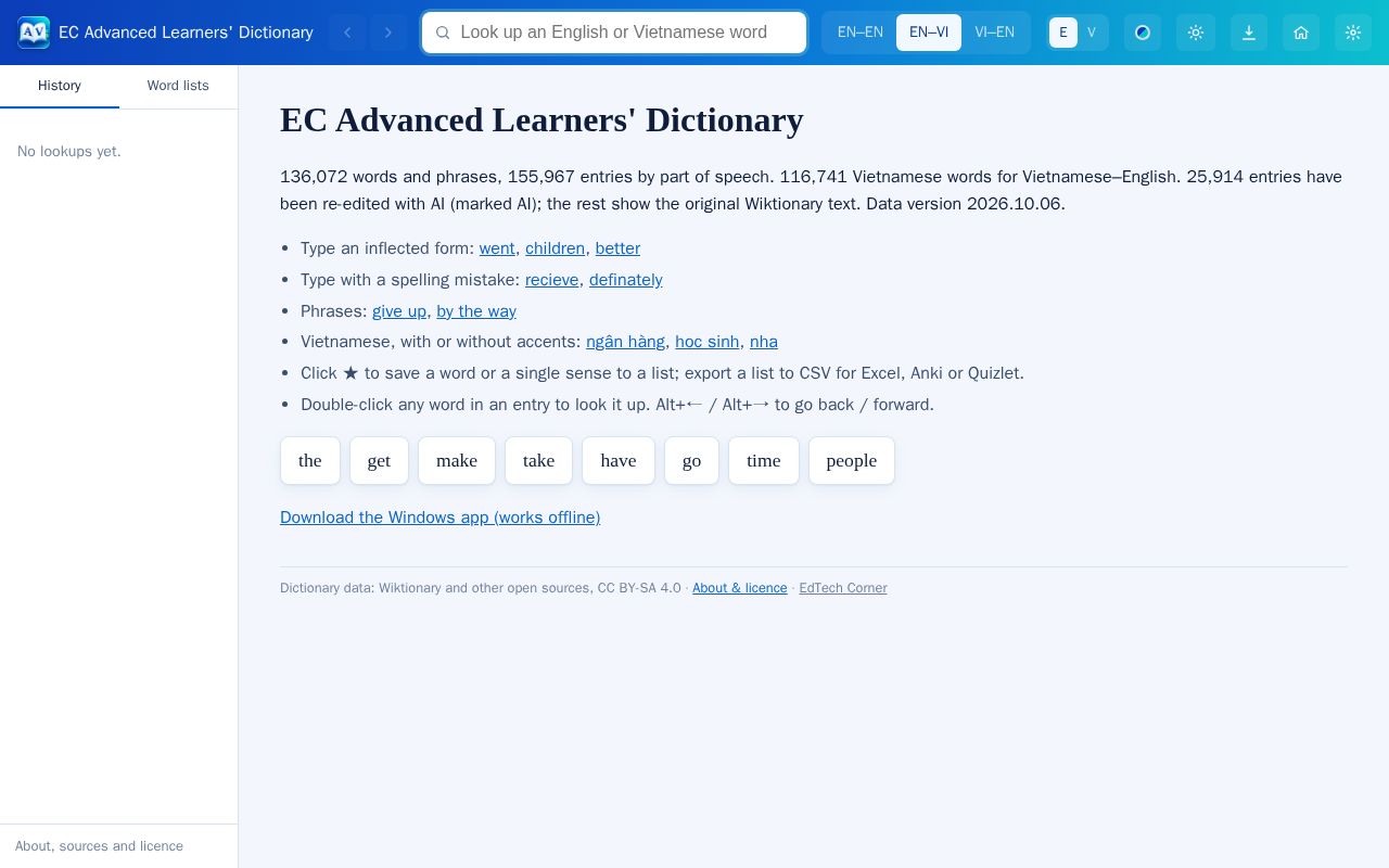 Preview of Ec Advanced Learners Dictionary