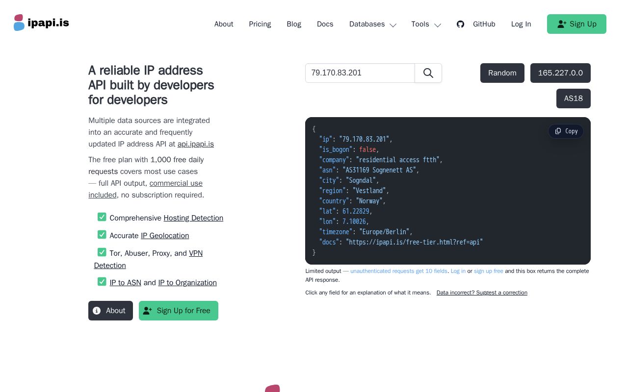 Preview of Ipapi Is Node