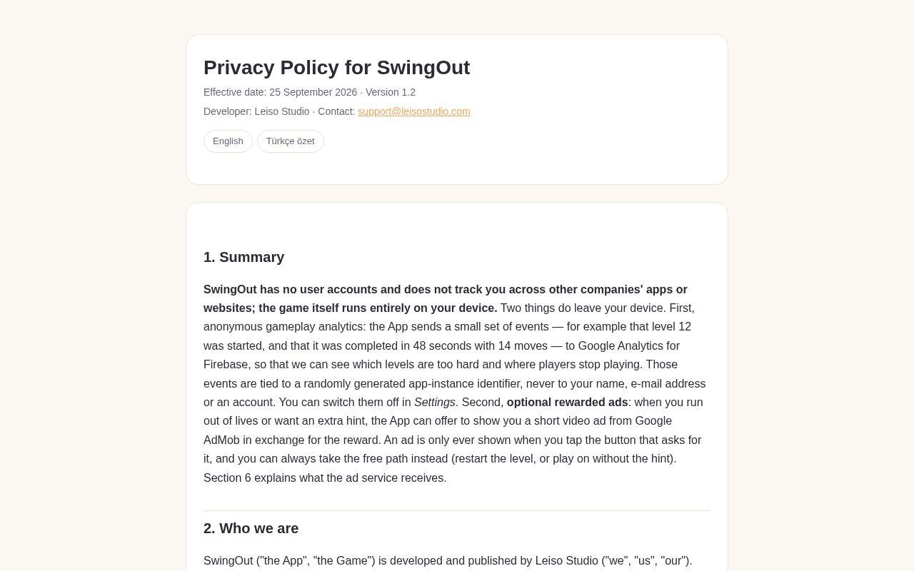 Preview of Leiso Privacy